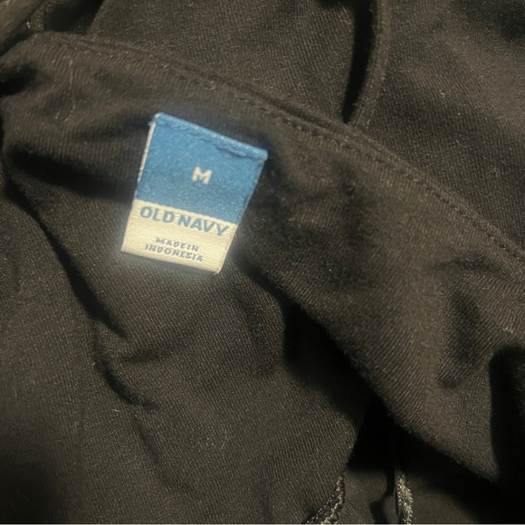 Old Navy Women’s Medium Black Mini Dress Spaghetti Straps Fit & Flare Casual - Picture 5 of 7